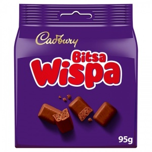 Cadbury Bitsa Wispa Chocolate Bag 95g (10 Pack)