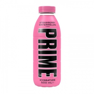 Prime Hydration Strawberry Watermelon Bottle 500ml (12 Pack)
