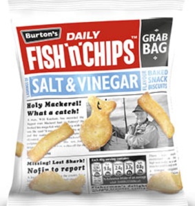 Burton'S Fish 'N' Chips Salt & Vinegar 40G (30 Pack)