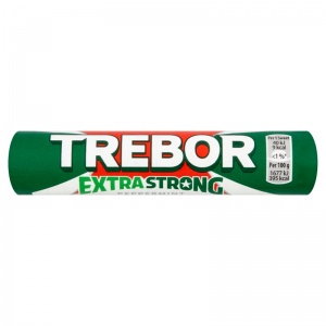 Trebor Extra Strong Peppermint Mints Roll 41.3g (40 Pack)