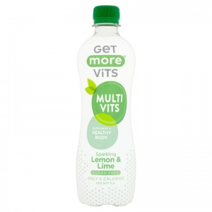 Get More Vits Multivitamin Sparkling Lemon & Lime 500ml (12 Pack)