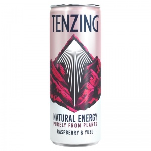 Tenzing Energy Drink Raspberry & Yuzu 250ml Can (12 Pack)