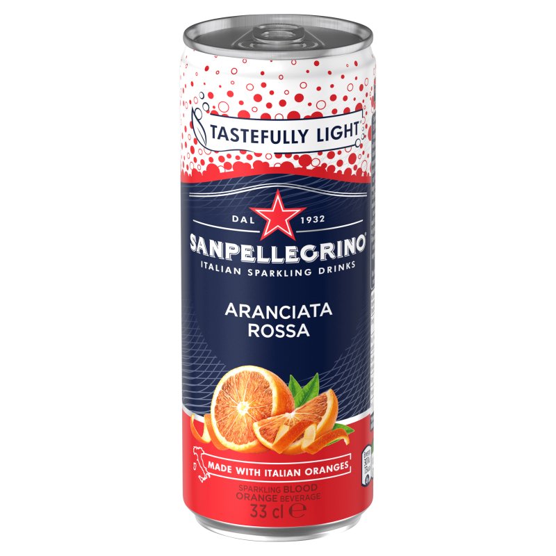 San Pellegrino Blood Orange Aranciata Rossa Can 330ml (24 Pack)