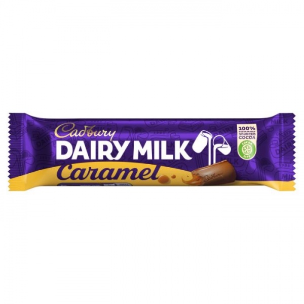 Cadbury Dairy Milk Caramel Chocolate Bar 45g (48 Pack)