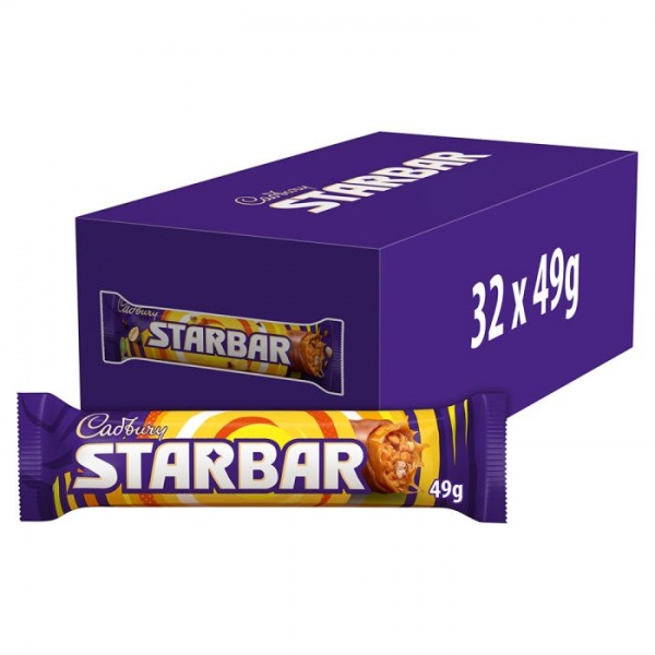 Cadbury Starbar Chocolate Bar 49g (32 Pack)