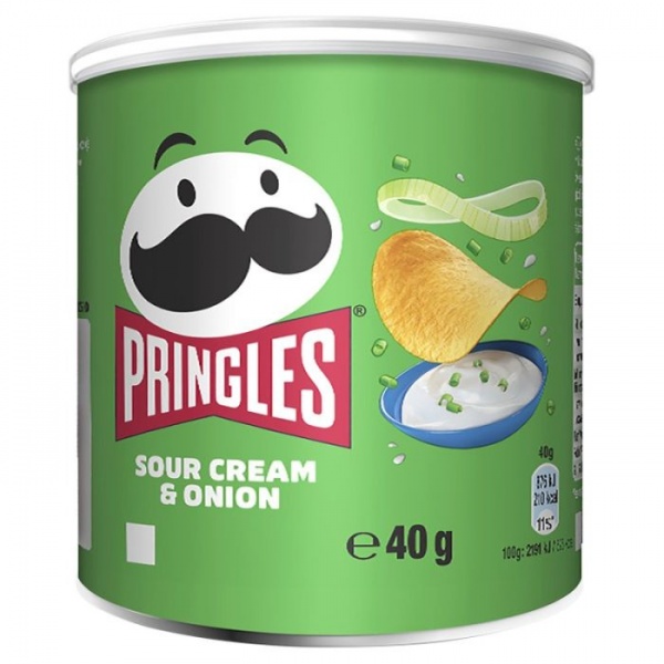 Pringles Sour Cream & Onion 40g (12 Pack)