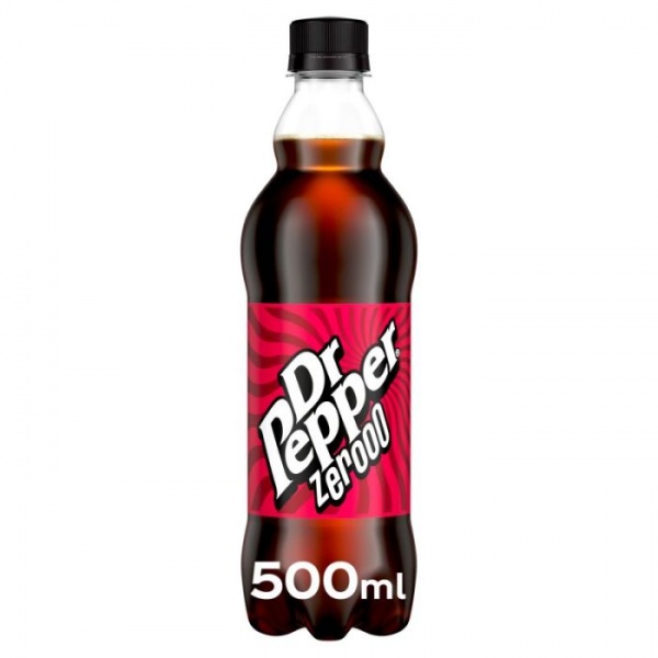 Dr Pepper Zero Bottle 500ml (12 Pack)
