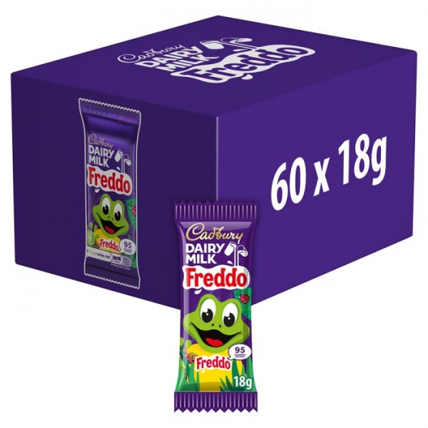 Cadbury Dairy Milk Freddo Chocolate Bar 18g (60 Pack)