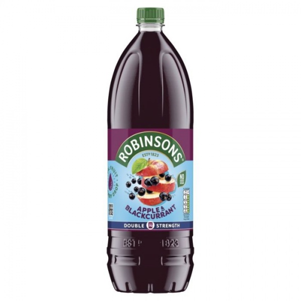 Robinsons Apple & Blackcurrant NAS Double Concentrate Squash 1.75 Litres (6 Pack)
