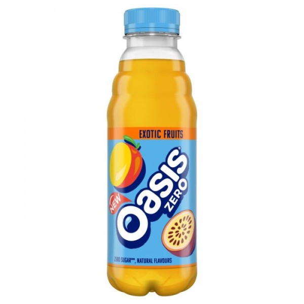 Oasis Zero Exotic Fruits 500ml (12 Pack)