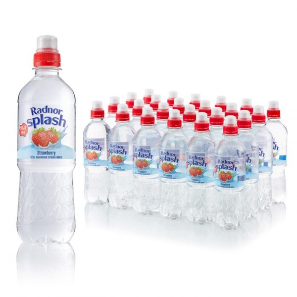 Radnor Splash Strawberry Water Sportscap 500ml (24 Pack)