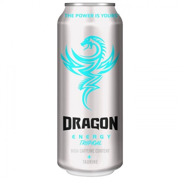 Dragon Energy Tropical Sugar Free Can 500ml (12 Pack)