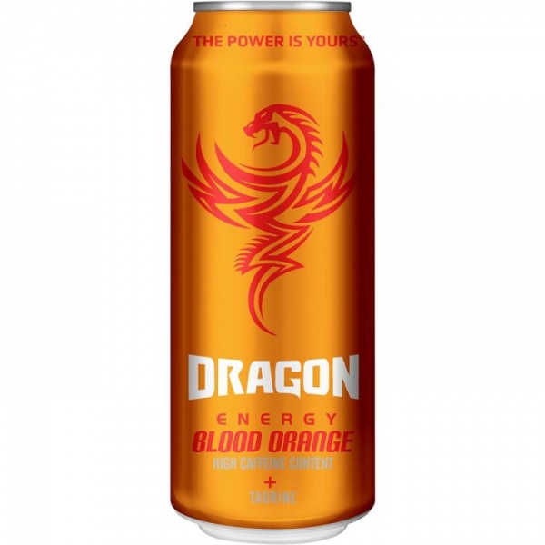 Dragon Energy Blood Orange Can 500ml (12 Pack)