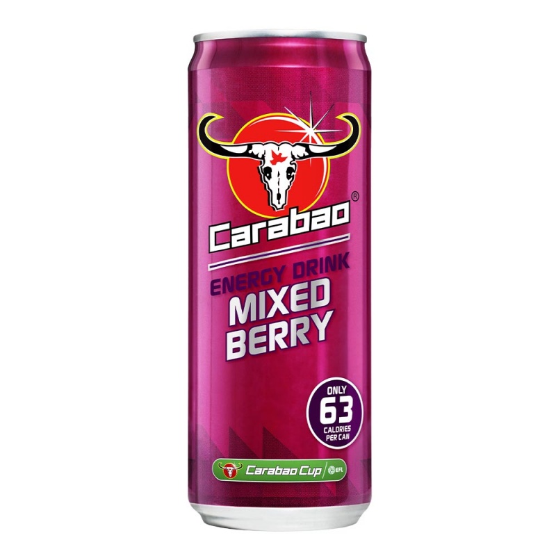 Carabao Mixed Berry Energy Can 330ml (12 Pack)