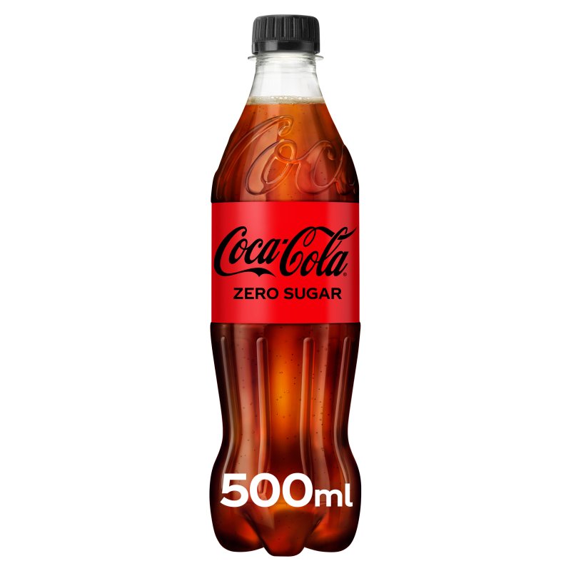 Coca-Cola Zero Sugar (Irish) 500ml Bottle (24 Pack)