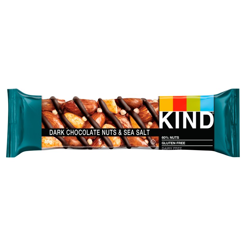 Kind Bar Dark Chocolate, Nuts & Sea Salt 40g (12 Pack)