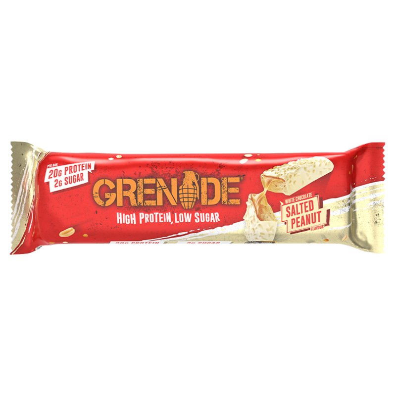 Grenade White Chocolate Salted Peanut Bar 60g (12 Pack)