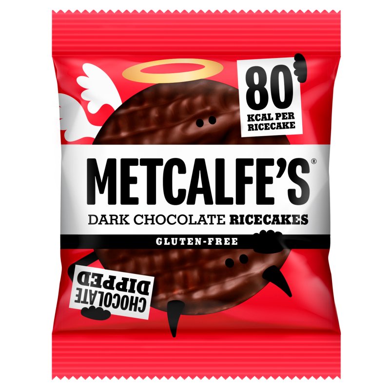 Metcalfe's Skinny Dark Chocolate Rice Cakes 34g (12 Pack)